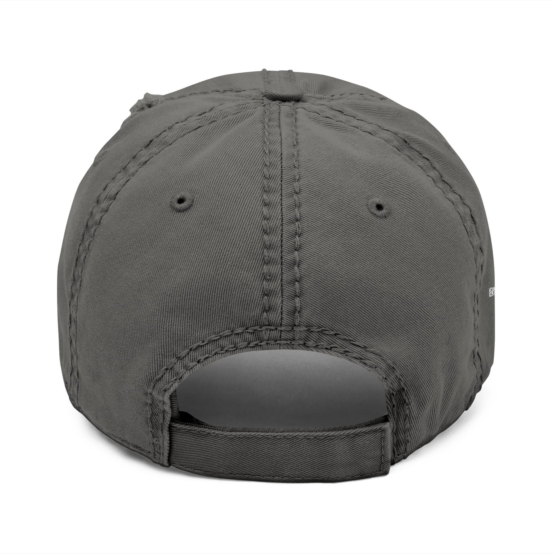 Close-up of a stylish gray cap with a minimalist design on a plain background. This versatile headwear is an essential accessory for authentic lesbian style and confident lesbian fashion.